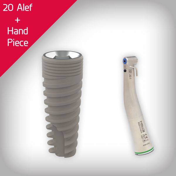 20 Alef implants + Hand piece 20 Alef implants + Hand piece
